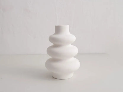 MATARI Set of 3 Ceramic Vases – Nordic Boho Decor