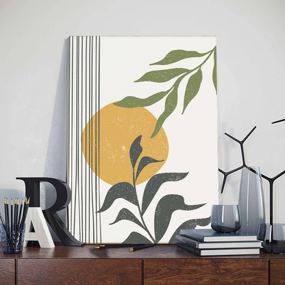 Set of 3 Abstract Boho Canvas – Calming nature Prints for Intentional Living Spaces